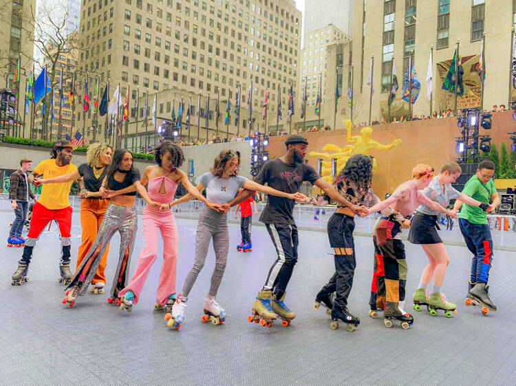 Roller Skating at the Rockefeller Center
